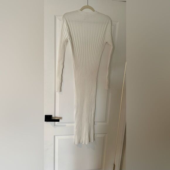 ✨NWT✨ - FRAME ribbed sweater dress in offwhite, size XL $498 RUNS SMALL!! - Picture 15 of 16